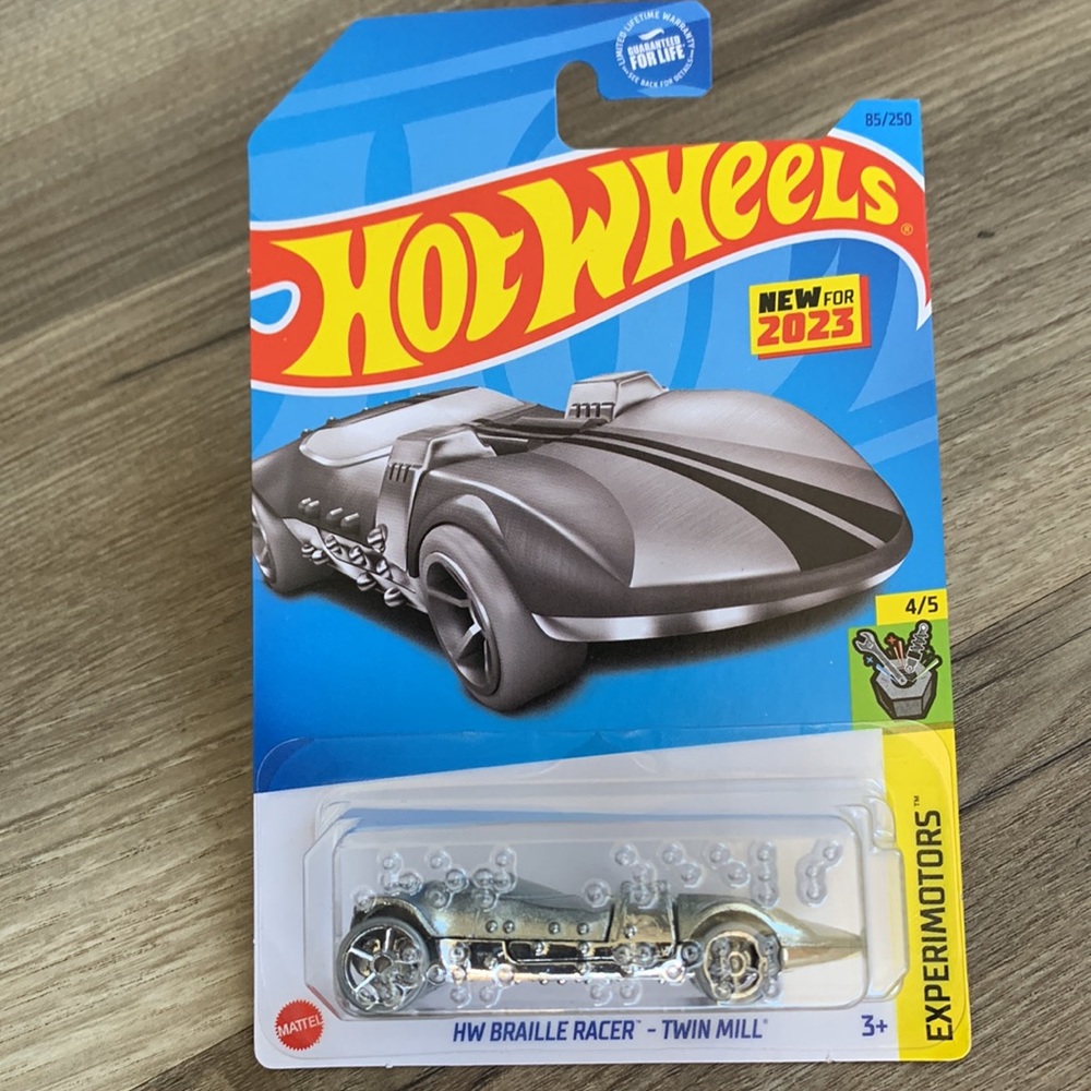 Hot Wheels HW Braille Racer Twin Mill Experimotors 4/5 Car 2023 Mattel Hotwheels